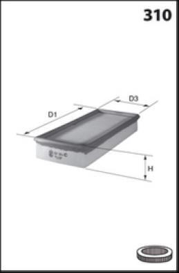 MISFAT P817 - Gaisa filtrs adetalas.lv