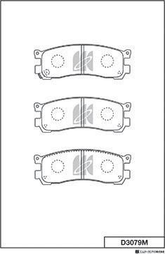 MK Kashiyama D3079M - Bremžu uzliku kompl., Disku bremzes adetalas.lv