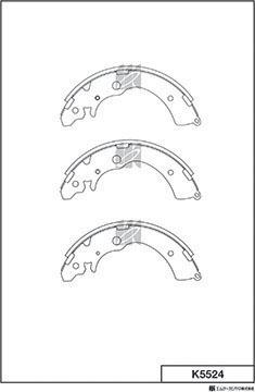 MK Kashiyama K5524 - Bremžu loku komplekts adetalas.lv