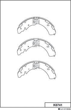 MK Kashiyama K6741 - Bremžu loku komplekts adetalas.lv