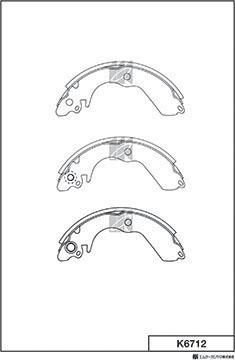 MK Kashiyama K6712 - Bremžu loku komplekts adetalas.lv