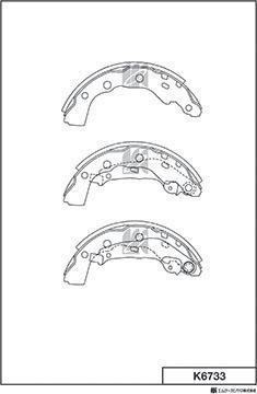 MK Kashiyama K6733 - Bremžu loku komplekts adetalas.lv