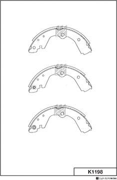 MK Kashiyama K1198 - Bremžu loku komplekts adetalas.lv