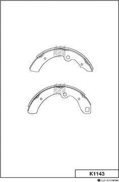 MK Kashiyama K1143 - Bremžu loku komplekts adetalas.lv