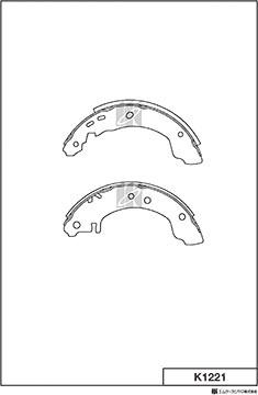MK Kashiyama K1221 - Bremžu loku komplekts adetalas.lv