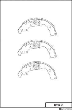 MK Kashiyama K2383 - Bremžu loku komplekts adetalas.lv