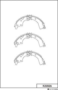 MK Kashiyama K2282A - Bremžu loku komplekts adetalas.lv