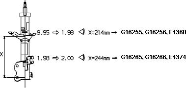 Monroe G16256 - Amortizators adetalas.lv