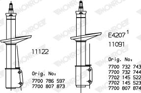 Monroe R11122 - Amortizators adetalas.lv