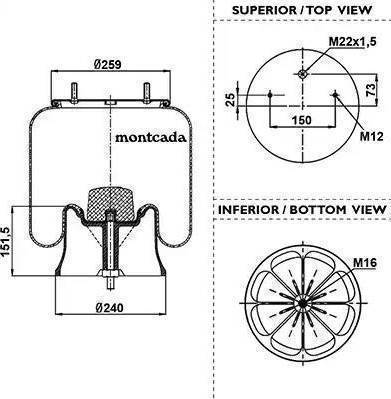 Firestone 1 T 17 BS-6 - Pneimoatsperes spilvens, Pneimopiekare adetalas.lv