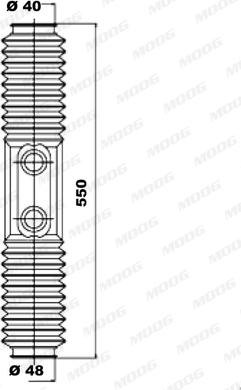 Moog K150021 - Putekļusargu komplekts, Stūres iekārta adetalas.lv