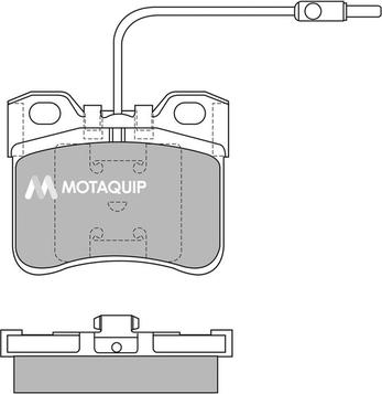 Motaquip LVXL401 - Bremžu uzliku kompl., Disku bremzes adetalas.lv