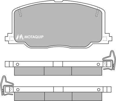 Motaquip LVXL559 - Bremžu uzliku kompl., Disku bremzes adetalas.lv