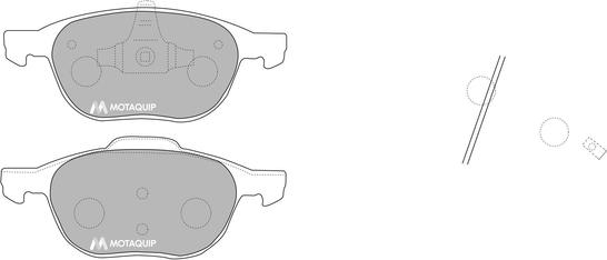 Motaquip LVXL1152 - Bremžu uzliku kompl., Disku bremzes adetalas.lv