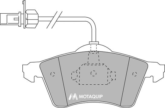 Motaquip LVXL1129 - Bremžu uzliku kompl., Disku bremzes adetalas.lv