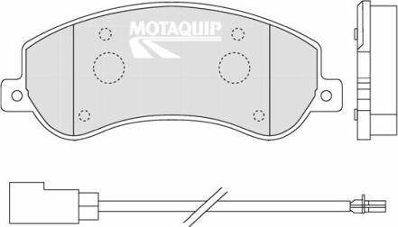 Motaquip LVXL1318 - Bremžu uzliku kompl., Disku bremzes adetalas.lv