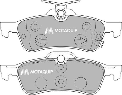 Motaquip LVXL1322 - Bremžu uzliku kompl., Disku bremzes adetalas.lv