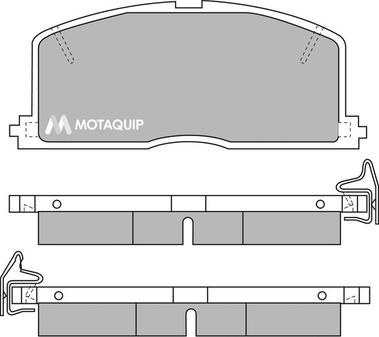 Motaquip LVXL353 - Bremžu uzliku kompl., Disku bremzes adetalas.lv