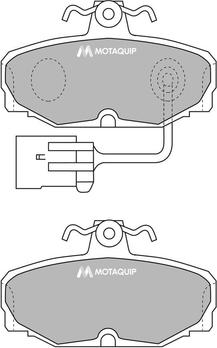 Motaquip LVXL708 - Bremžu uzliku kompl., Disku bremzes adetalas.lv