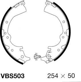 Motaquip VBS503 - Bremžu loku komplekts adetalas.lv