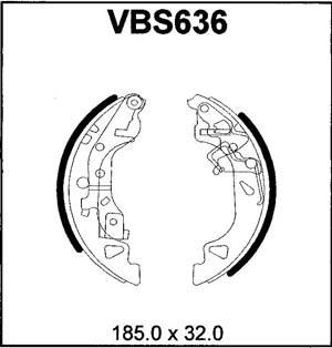 Motaquip VBS636 - Bremžu loku komplekts adetalas.lv