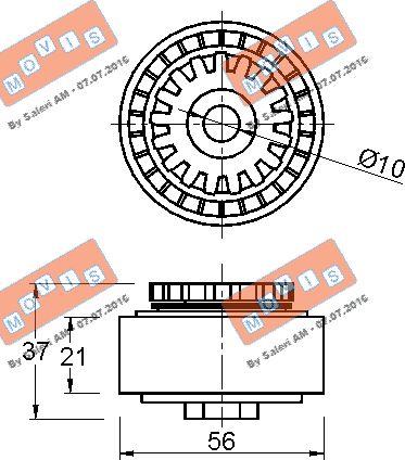 MOVIS AST3123 - Parazīt / Vadrullītis, Ķīļrievu siksna adetalas.lv