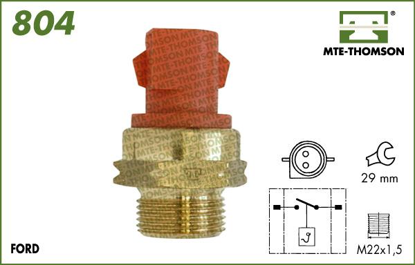 MTE-Thomson 804.102/97 - Termoslēdzis, Radiatora ventilators adetalas.lv