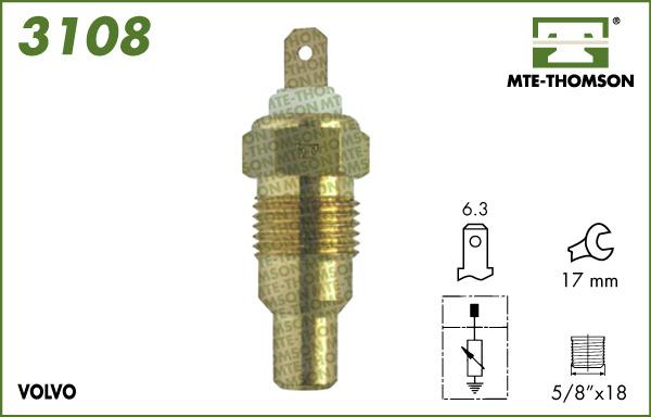 MTE-Thomson 3108 - Devējs, Dzesēšanas šķidruma temperatūra adetalas.lv