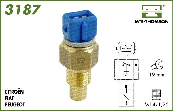 MTE-Thomson 3187 - Devējs, Dzesēšanas šķidruma temperatūra adetalas.lv