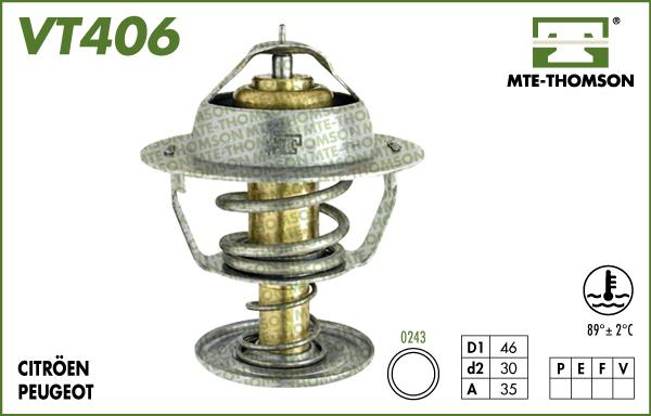 MTE-Thomson VT406.89 - Termostats, Dzesēšanas šķidrums adetalas.lv