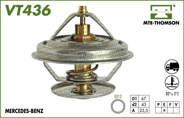 MTE-Thomson VT436.83 - Termostats, Dzesēšanas šķidrums adetalas.lv