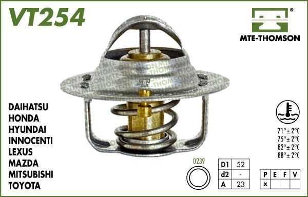 MTE-Thomson VT254.88 - Termostats, Dzesēšanas šķidrums adetalas.lv