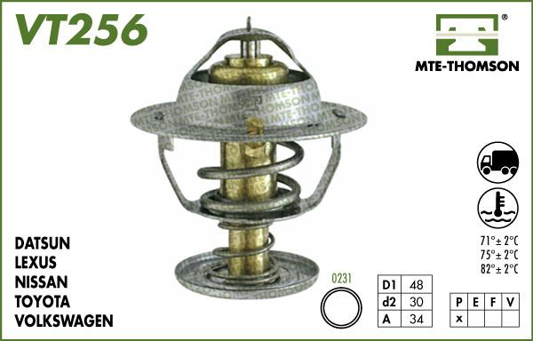 MTE-Thomson VT256.82 - Termostats, Dzesēšanas šķidrums adetalas.lv