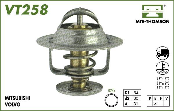 MTE-Thomson VT258.82 - Termostats, Dzesēšanas šķidrums adetalas.lv