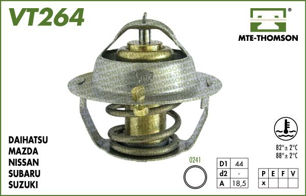 MTE-Thomson VT264.88 - Termostats, Dzesēšanas šķidrums adetalas.lv