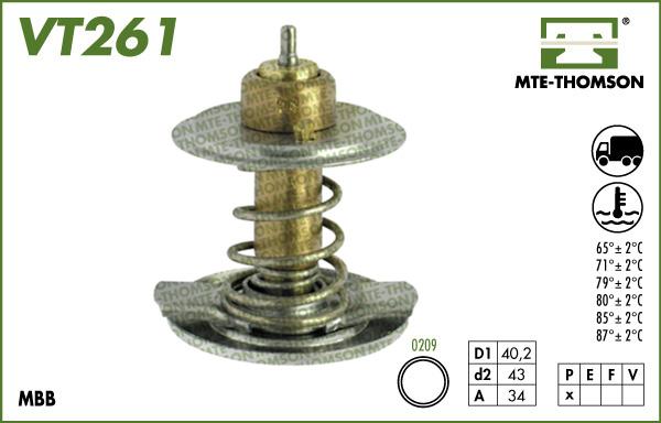 MTE-Thomson VT261.87 - Termostats, Dzesēšanas šķidrums adetalas.lv