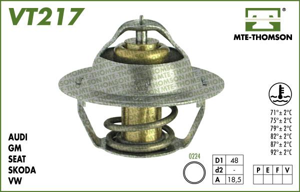 MTE-Thomson VT217.87 - Termostats, Dzesēšanas šķidrums adetalas.lv