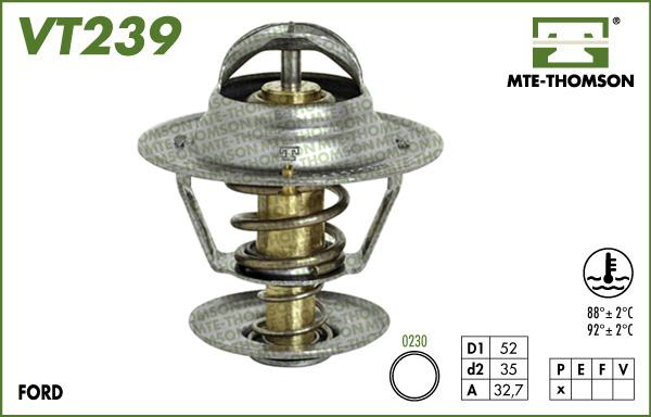 MTE-Thomson VT239.88 - Termostats, Dzesēšanas šķidrums adetalas.lv