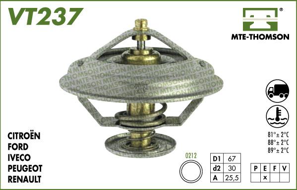 MTE-Thomson VT237.81 - Termostats, Dzesēšanas šķidrums adetalas.lv