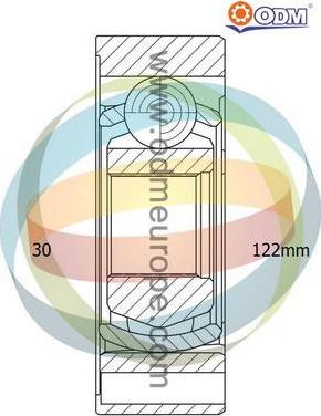 Multiparts 14-146054 - Šarnīru komplekts, Piedziņas vārpsta adetalas.lv