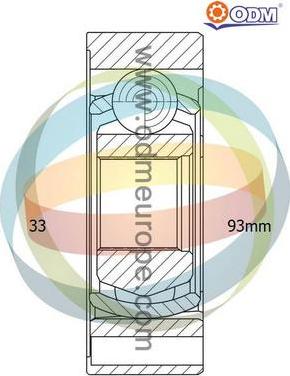 Multiparts 14-216036 - Šarnīru komplekts, Piedziņas vārpsta adetalas.lv