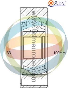 Multiparts 14-216033 - Šarnīru komplekts, Piedziņas vārpsta adetalas.lv