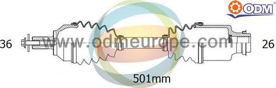 Multiparts 18-052580 - Piedziņas vārpsta adetalas.lv