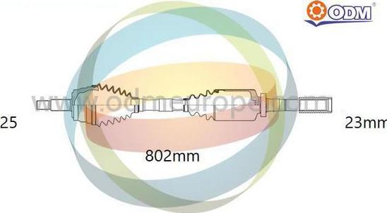 Multiparts 18-296070 - Piedziņas vārpsta adetalas.lv