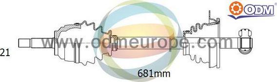 Multiparts 18-291190 - Piedziņas vārpsta adetalas.lv