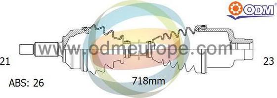 Multiparts 18-292041 - Piedziņas vārpsta adetalas.lv