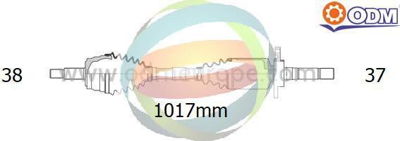 Multiparts 18-216260 - Piedziņas vārpsta adetalas.lv