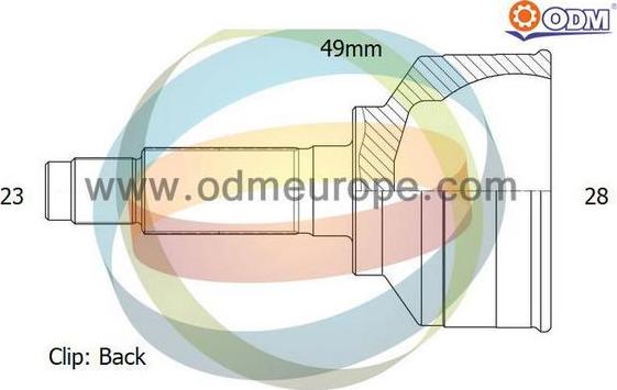 Multiparts 12-291902 - Šarnīru komplekts, Piedziņas vārpsta adetalas.lv