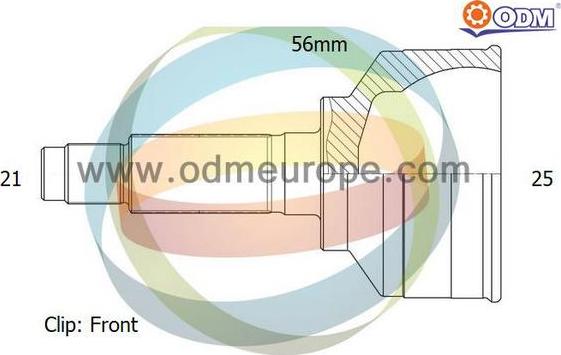 Multiparts 12-291460 - Šarnīru komplekts, Piedziņas vārpsta adetalas.lv