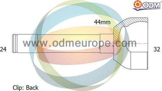 Multiparts 12-271650 - Šarnīru komplekts, Piedziņas vārpsta adetalas.lv